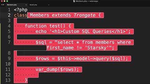 Query Binding With Trongate