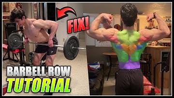 How to do the BENT-OVER BARBELL ROW! | 2 Minute Tutorial