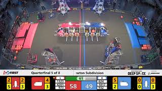 Quarterfinal 5 - 2019 FIRST Championship - Houston - Newton Subdivision
