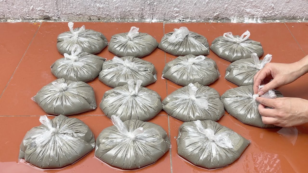 Awesome Technique Making Coffee Table And Flower Pots From Plastic Bags