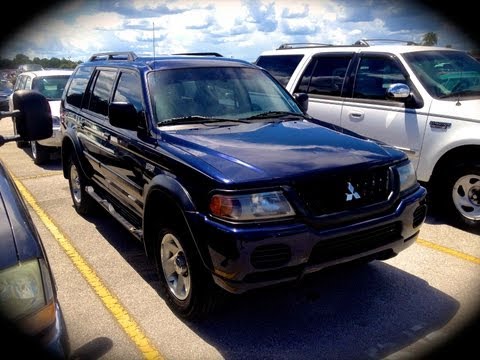 2003 Mitsubishi Montero Sport LS Start Up, Quick Tour & Rev With Exhaust View - 115K