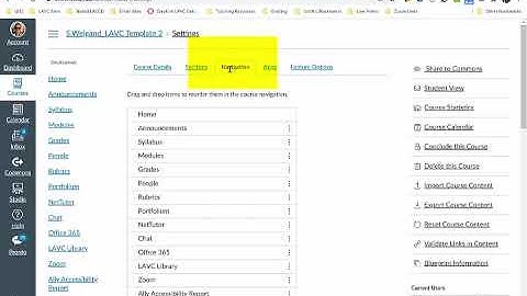 Adding LAVC Online Tutoring to Canvas Menu