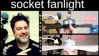 Socket fanlight. NOW IN BLACK. Ceiling fan installed in minutes. by Jeff Reviews4u 1,108 views 1 month ago 9 minutes, 26 seconds