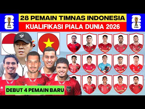 RESMI RILIS !!! Daftar 28 Pemain Timnas Indonesia di Kualifikasi Piala Dunia 2026 Zona Asia Babak 2