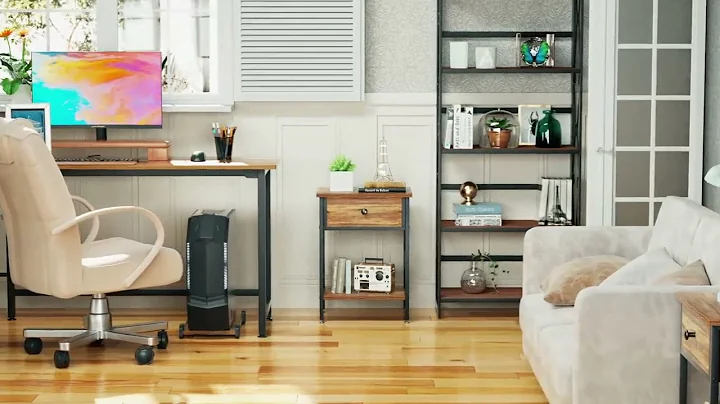 VECELO Modern Versatile Nightstands X-Design Side End Table