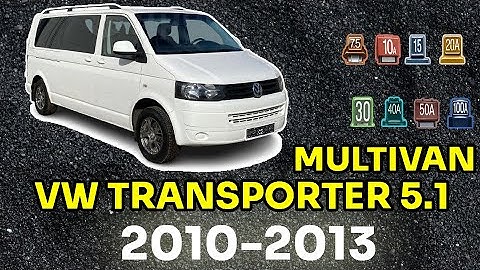 Fuse Box Location and Diagram Volkswagen Transporter/Multivan T5.1 2010 - 2013