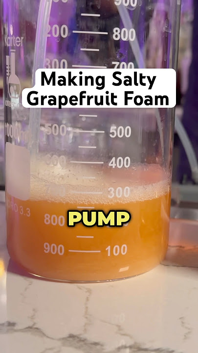 Cool foaming technique for a tequila #cocktail