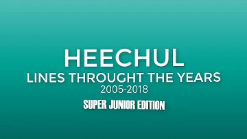 HEECHUL LINES THROUGH THE YEARS | 2005/2018 🌸