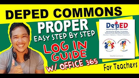 How to Activate Deped Commons Account Using Office 365
