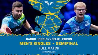 FULL MATCH | Darko Jorgic vs Felix Lebrun | MS SF | #EuropeSmash 2026