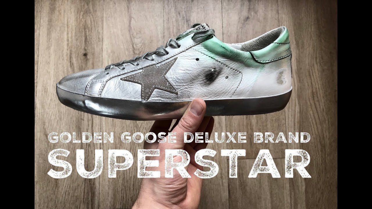 Golden Goose Deluxe Brand SUPERSTAR ˋmetallic silver´ | UNBOXING | luxury shoes | 2017 | HD