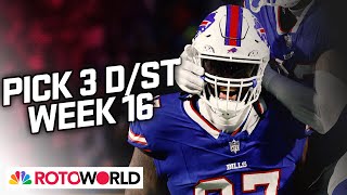 Bills, Packers, Texans lead Defense (D/ST) Start Em / Sit Em for Week 16 | Rotoworld | NFL on NBC