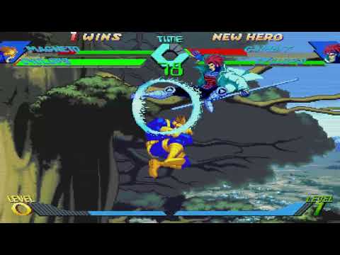 X-Men vs. Street Fighter - Magneto, Cyclops vs. Gambit, Cyclops 2