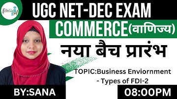 08:00 PM-UGC NET Commerce Class | UGC NET Dec 2023 | NET Commerce Free Class | NET Commerce Class