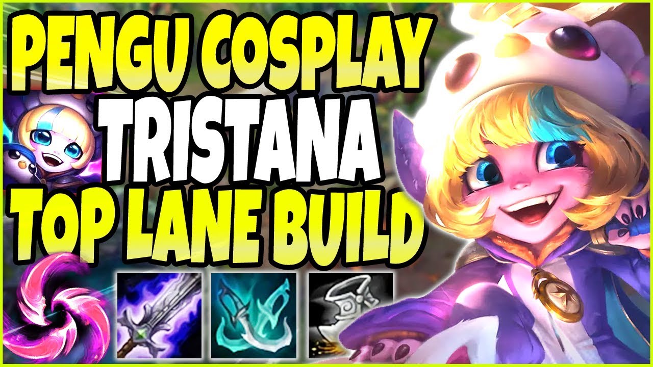 Hail Of Blades Tristana Top Is DEADLY PENGU COSPLAY TRISTANA NEW SKIN LoL Tristana S10 
