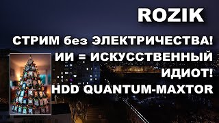 Rozik. Стрим №5 без электричества! ИИ = искусственный идиот; HDD Quantum-Maxtor #rozikhdd screenshot 1