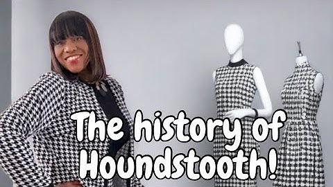 Fascinating history of Houndstooth! 🖤🤍