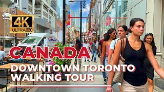 Toronto Walking Tour  Best Yonge Street Walking Tour [4K Ultra HDR/60fps]