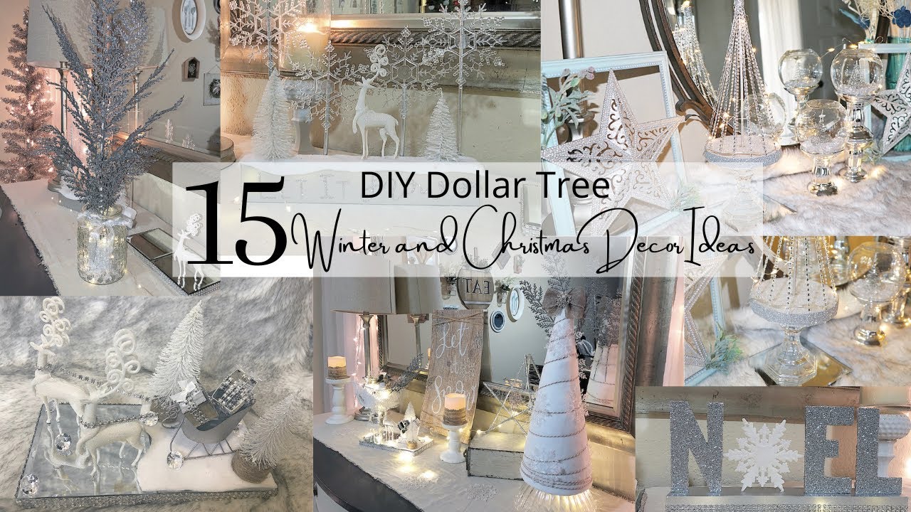 15 DIY DOLLAR TREE WINTER DECOR IDEAS  DIY DOLLAR TREE CHRISTMAS DECOR 