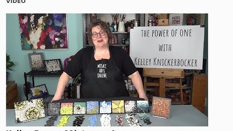 The Power of One mosaic art online course with Kelley Knickerbocker