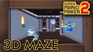Super Mario Maker 2 - Genius "3D Maze House" Level