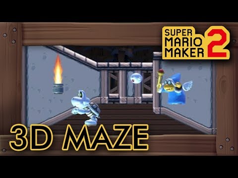 Super Mario Maker 2 - Genius "3D Maze House" Level