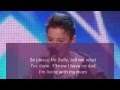Bars and Melody with lyrics Britains Got Talent - 2014