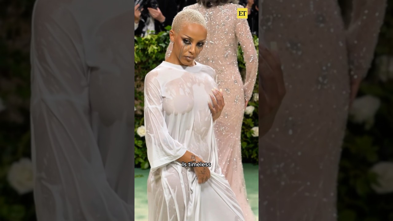 Doja Cat's Explanation of Her Soaking Wet T-Shirt Look at Met Gala 2024 - Exclusive Video