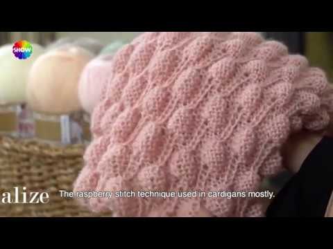 Ahududu modeli Şal yapımı -Making Raspberry Stitch Shawl