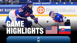 Highlights: USA vs Slovakia | 2024 #U18MensWorlds