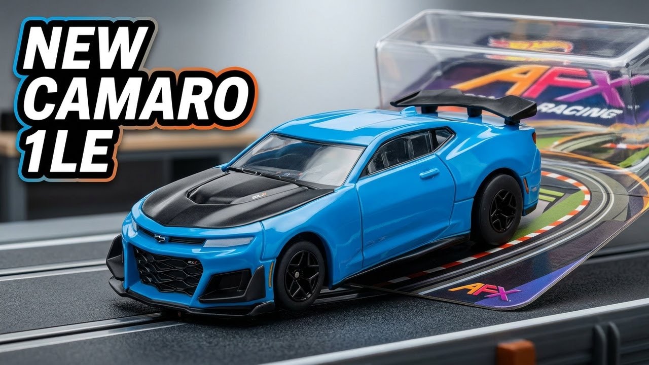 AFX Racing AFX22079 2021 Camaro 1LE - Rapid Blue HO Scale Slot