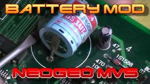 NeoGeo MVS - Battery Mod