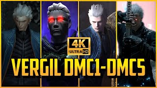 Every Vergil Moment From DMC1DMC5:SE In 4K【Devil May Cry 5: Special Edition】