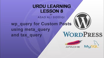 Urdu/Hindi 8 : wp_query with meta_query and tax_query in wordpress