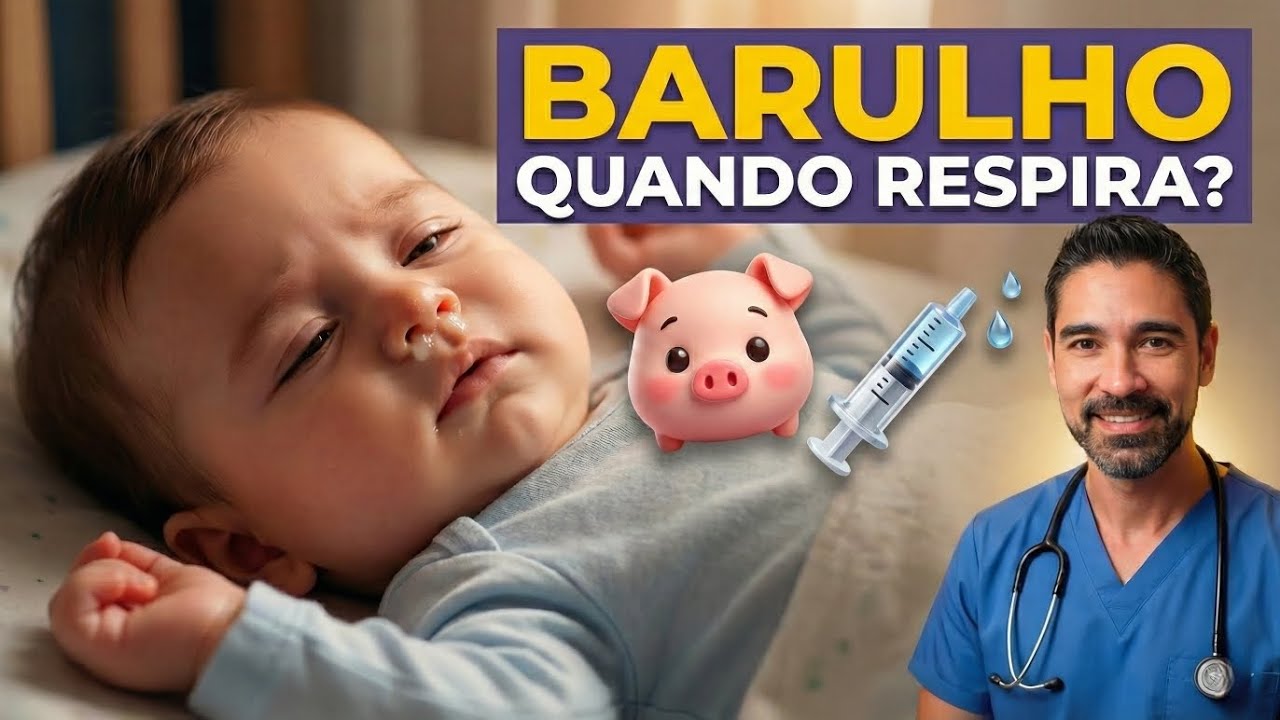 Como tirar o CATARRO do Recém-Nascido? ️ Faça ISSO se ouvir barulho no ...