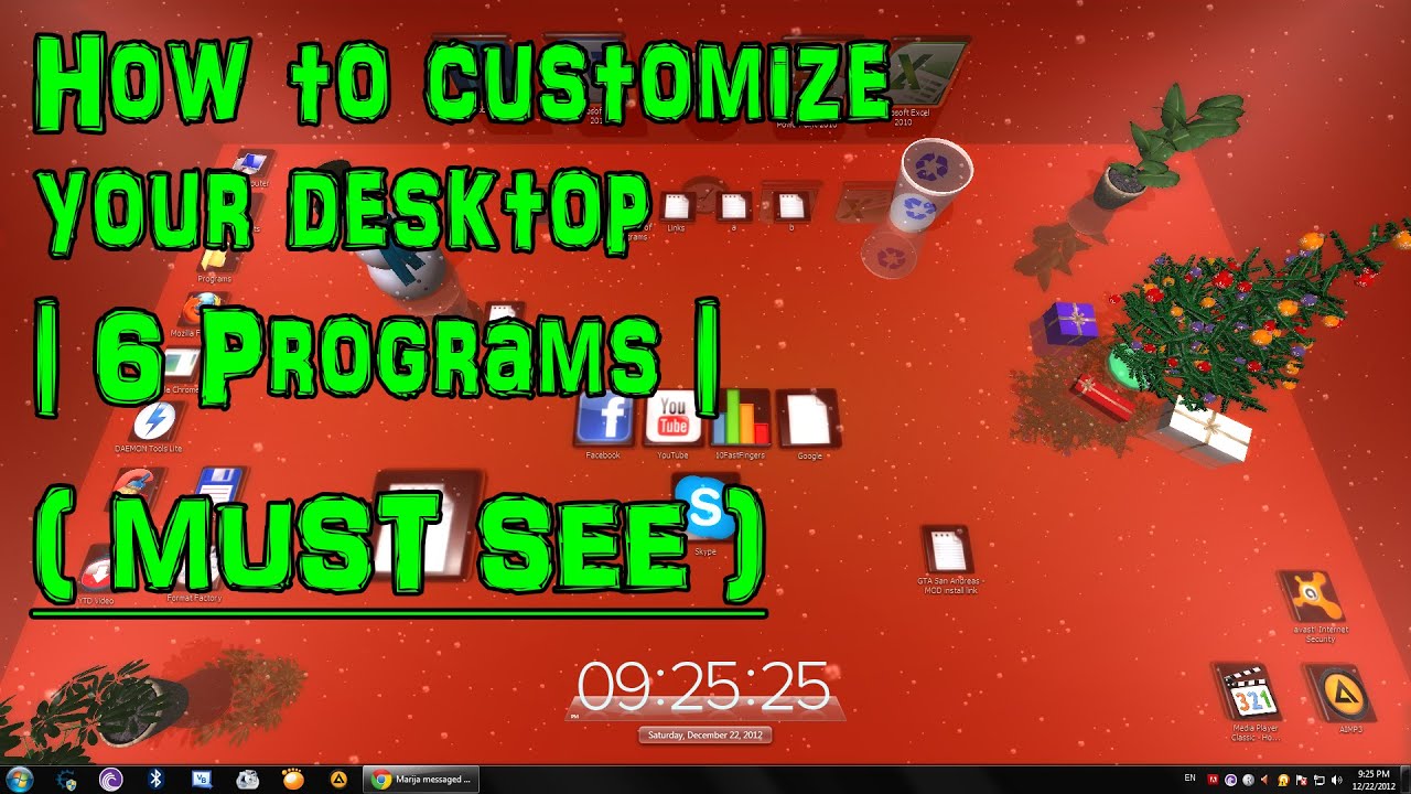 How to customize your desktop 6 Programs Windows 7 Themes
