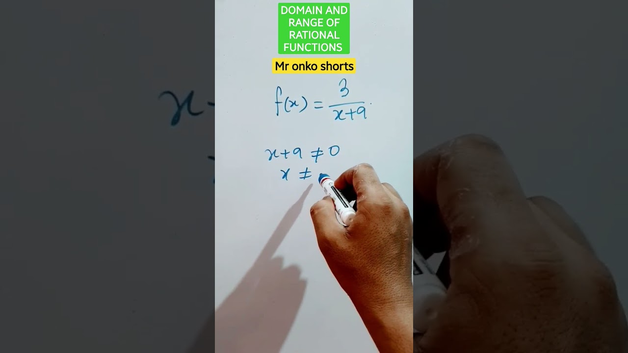 How to find domain and range of a rational equation using inverse