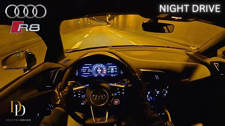 2021 Audi R8 V10 performance Quattro [5.2 620 HP] Night Drive (4K) POV 2023