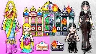 Decorate Rainbow VS Black Castle - Barbie Mother & Daughter Handmade - DIY Arts & Paper Crafts by WOA Doll Crafts 26,676 views 7 days ago 30 minutes