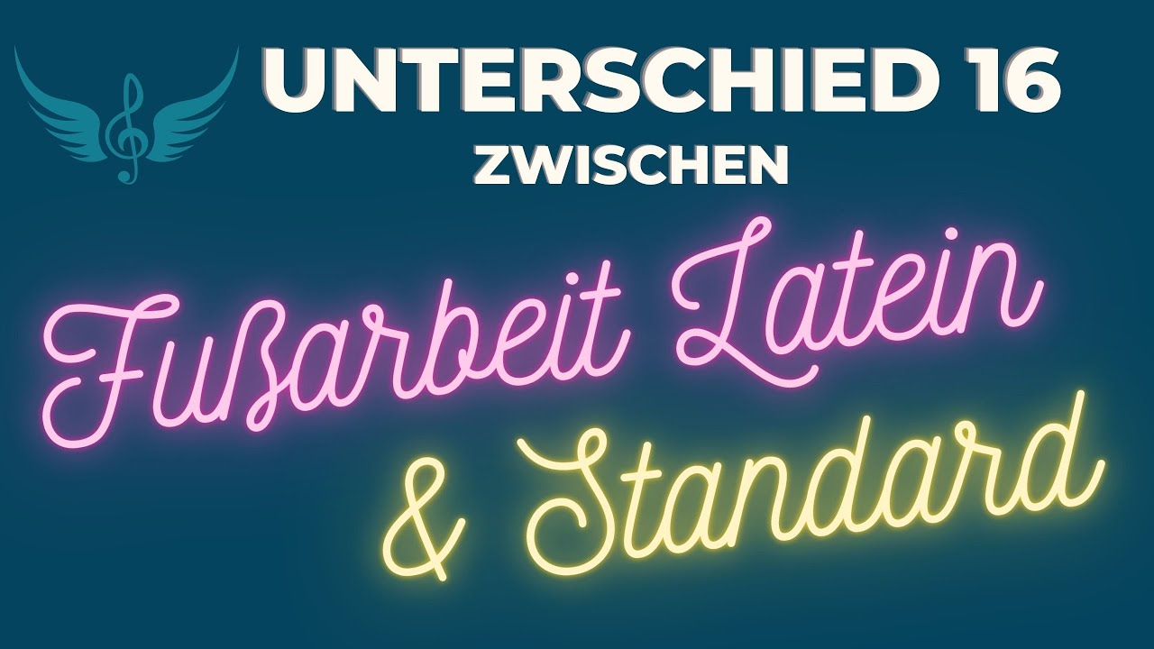 Unterschied in der Fußarbeit Latein- & Standardtänze für Herr & Dame gezeigt! Theorie Folge 16  4K