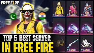 TOP 5 BEST SERVERS OF FREE FIRE IN 2024 😱⚡ || UNKNOWN MYSTERIOUS FACTS || GARENA FREE FIRE screenshot 5