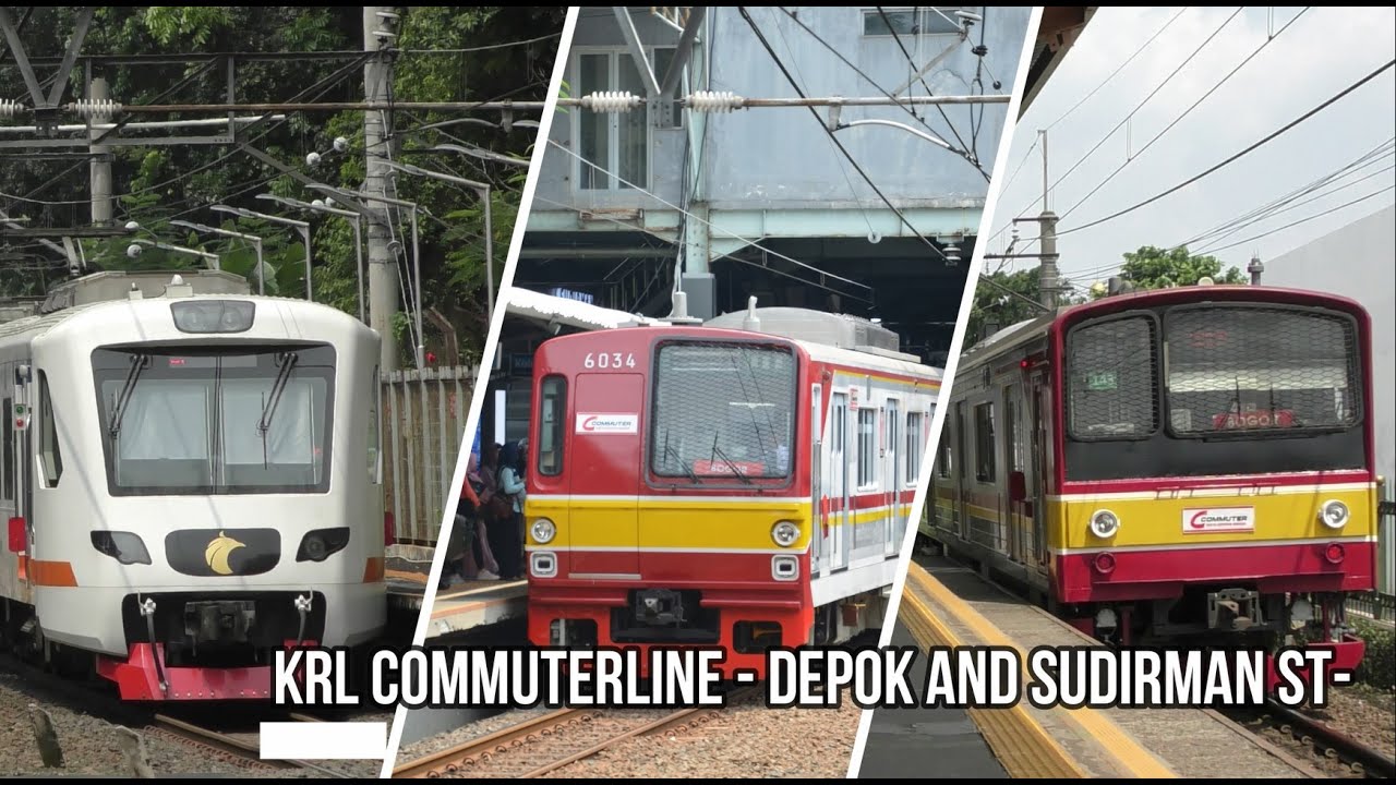 KRL Commuter Indonesia - Trains in Depok and Sudirman St-
