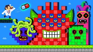 Мульт Numberblocks Spooky Halloween Special  Dr Mario vs the Giant Biggest Zombie Numberblocks Maze