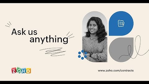 Zoho Contracts FAQ