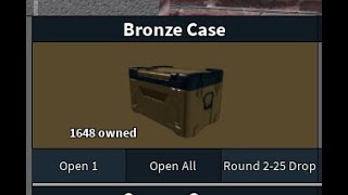 Open all Bronze Cases - Roblox Zombie Uprising