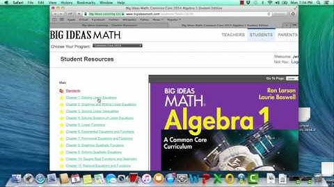 bigideasmath tutorial videos
