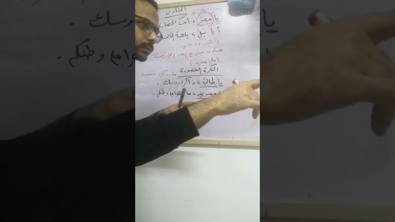 درس المنادى للصف الثاني الإعدادي للأستاذ /أيمن حواتر 