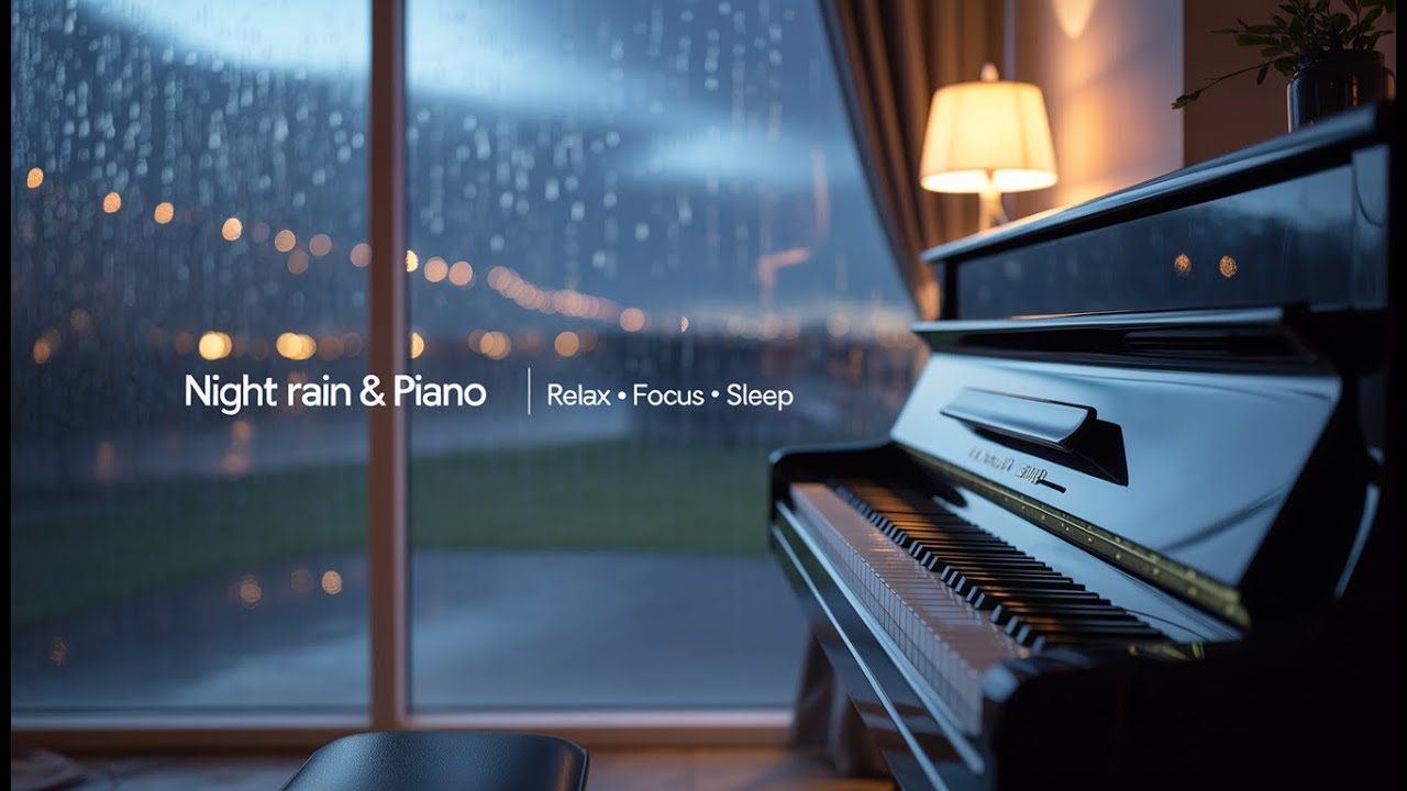 Relaxing Piano Music & Rain Sounds for Deep Sleep, Stress Relief and ...