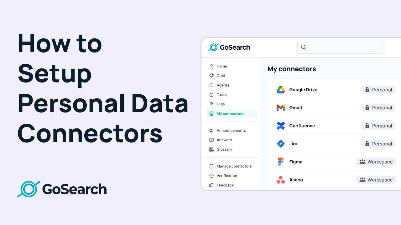 How to Setup Personal Data Connectors in GoSearch