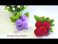DIY Grape Keychain | How to Make Grape Keychain with Pipe Cleaners